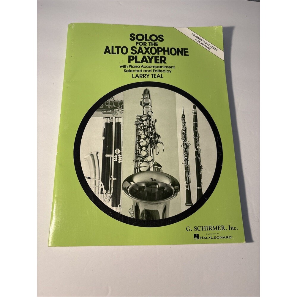 Vintage Solos for the Alto Saxophone Player Book Larry Teal Piano Accompaniment